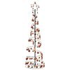 vidaXL LED-kerstboom met kerstballen 120 LED's warm wit 180 cm