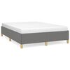 vidaXL Bedframe zonder matras stof donkergrijs 140x190 cm