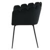 Venture Home Eetkamerstoel Limhamn fluweel zwart