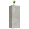 vidaXL Wandkast 34,5x34x90 cm bewerkt hout betongrijs