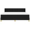 vidaXL Boxspringbed met matras Zwart 200 x 180 cm Polyester