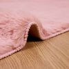vidaXL Nep Konijnenbont Tapijt Olite Roze 80 x 150 cm Polyester