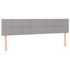 vidaXL Boxspring met matras stof lichtgrijs 120x190 cm