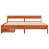 vidaXL Bedframe zonder matras massief grenenhout wasbruin 180x200 cm