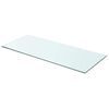 vidaXL Wandschap transparant 70x30 cm glas