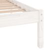 vidaXL Bedframe massief grenenhout wit 120x200 cm