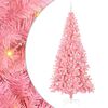 vidaXL Kerstboom met 300 LED met standaard Roze 240 cm PVC