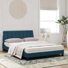 vidaXL Bed met matras "Hanko" fluweel blauw 120x200 cm
