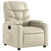 vidaXL Relaxfauteuil Cr&egrave;me Kunstleer