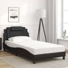 vidaXL Bedframe "Viana" zonder matras kunstleer zwart 100x203 cm