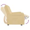 vidaXL Massagestoel 2-zits verstelbaar met bekerhouder crèmekleurig