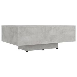 vidaXL Salontafel 85x55x31 cm bewerkt hout betongrijs