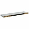 vidaXL Wandschappen zwevend 2 st 90x23,5x3,8 cm MDF betongrijs
