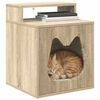 vidaXL Kattenhuis Sonoma 42,5 x 40 x 53,5 cm Bewerkt hout