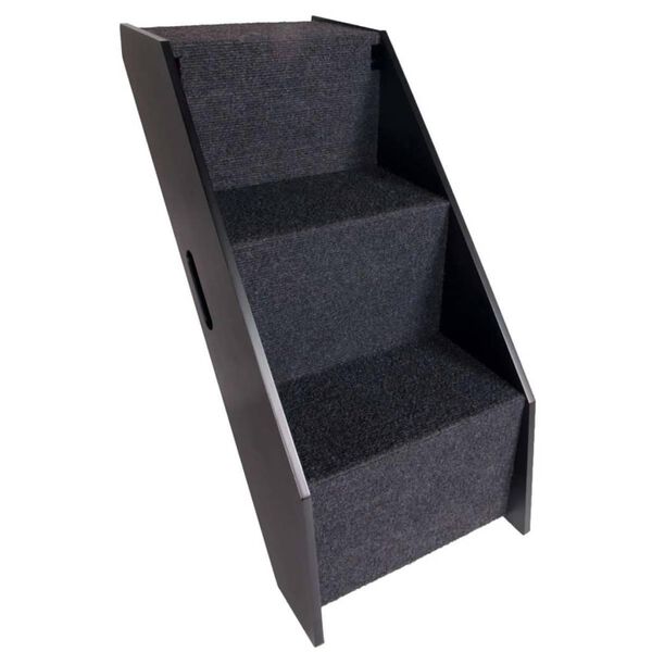 FLAMINGO Huisdieren helling en trap zwart 62x36x51 cm 515222