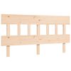 vidaXL Bedframe met hoofdbord massief hout