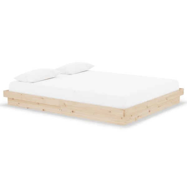 vidaXL Bedframe zonder matras massief hout 160x200 cm