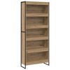 vidaXL Boekenkast 2 pcs Ambachtelijk eiken 80 x 30 x 155 cm