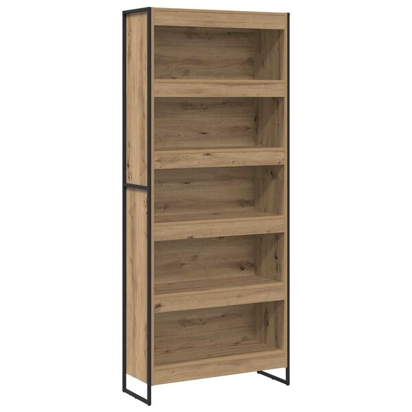 vidaXL Boekenkast 2 pcs Ambachtelijk eiken 80 x 30 x 155 cm