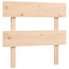 vidaXL Bedframe met hoofdbord massief hout