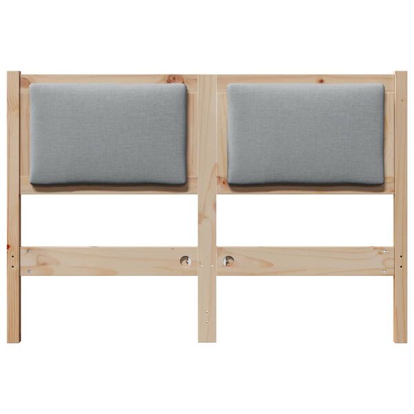 vidaXL Hoofdbord Anders Bruin 120 cm Massief grenenhout