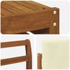 vidaXL Hoekbank Set 8 pcs Natuurlijk en Cr&egrave;me Massief Acaciahout