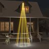 vidaXL Kerstboom op vlaggenmast Warm Wit 732 LED's 500 cm