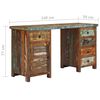 vidaXL Bureau 140x50x77 cm massief gerecycled hout