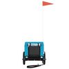 vidaXL Hondenfietstrailer oxford stof en ijzer blauw en zwart