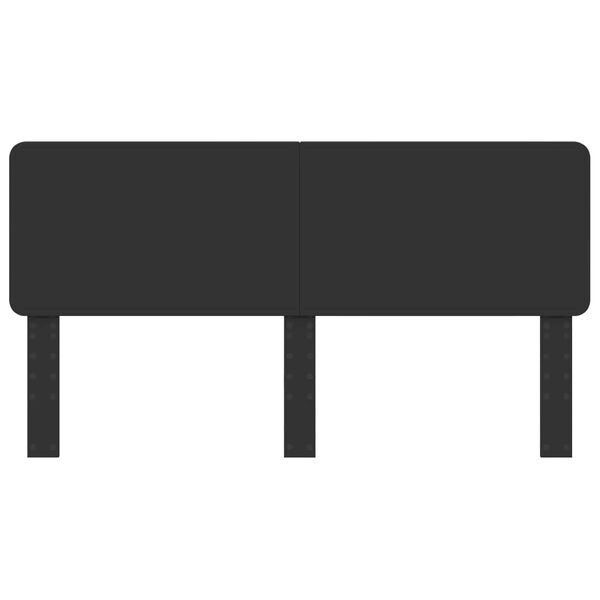 vidaXL Hoofdbord Zwart Eiken 200 cm Bewerkt hout