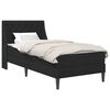 vidaXL Bedframe met matras met matras Zwart 90 x 200 cm Fluweel