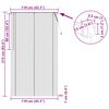 vidaXL Venetiaanse Blind Donkerbruin met Patroon 213 x 110 cm PVC