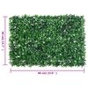 &nbsp;vidaXL Hek met kunstheester&nbsp;24 st 40x60 cm groen