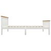 vidaXL Bedframe met 2 lades massief grenenhout wit 100x200 cm