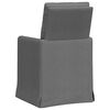 vidaXL Eettafelstoelen 2 pcs Donkergrijs 57 x 67 x 98 cm Stof