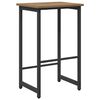 vidaXL Barkruk Artisanaal eiken 40 x 32 x 74 cm Bewerkt hout