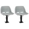 vidaXL 4-delige Bootstoelenset inklapbaar 48x51x41 cm grijs