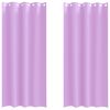 vidaXL Zwart-out Gordijnen met Ringen 2 st Paars 260 x 140 cm