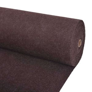 vidaXL Tapijt Bruin 1,2 x 20 m Polyester