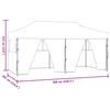 vidaXL Partytent Cr&egrave;me 291 x 580 x 315 cm Oxford Stof