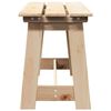 vidaXL Buitenbank Bruin 119 x 35 x 47cm Stevig vurenhout