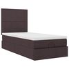 vidaXL Ottoman bed met matras 80x200cm stof donkerbruin