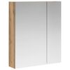 vidaXL Badkamer spiegelkast Artisanaal eiken 60 x 14,5 x 70 cm