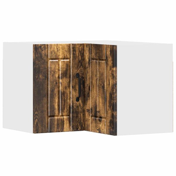 vidaXL Keukenkast Gerookt eiken 57 x 57 x 40 cm Bewerkt hout