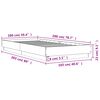 vidaXL Bedframe zonder matras hout gerookt eikenkleurig 100x200 cm