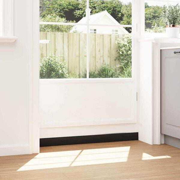 vidaXL Schroefbare Deurborstelafsluitingen 12 pcs Zilver 100 cm