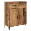 vidaXL Highboard met lade Oud Hout 69,5 x 34 x 180 cm Bewerkt hout