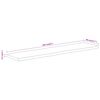 vidaXL Tafelblad rechthoekig natuurlijke rand 160x40x2,5 cm acaciahout