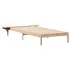 vidaXL Bedframe met Zijtafels Naturel 80 x 220 cm Massief grenenhout