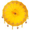 vidaXL Balinese parasol met basis Geel 95 x 95 x 260 cm